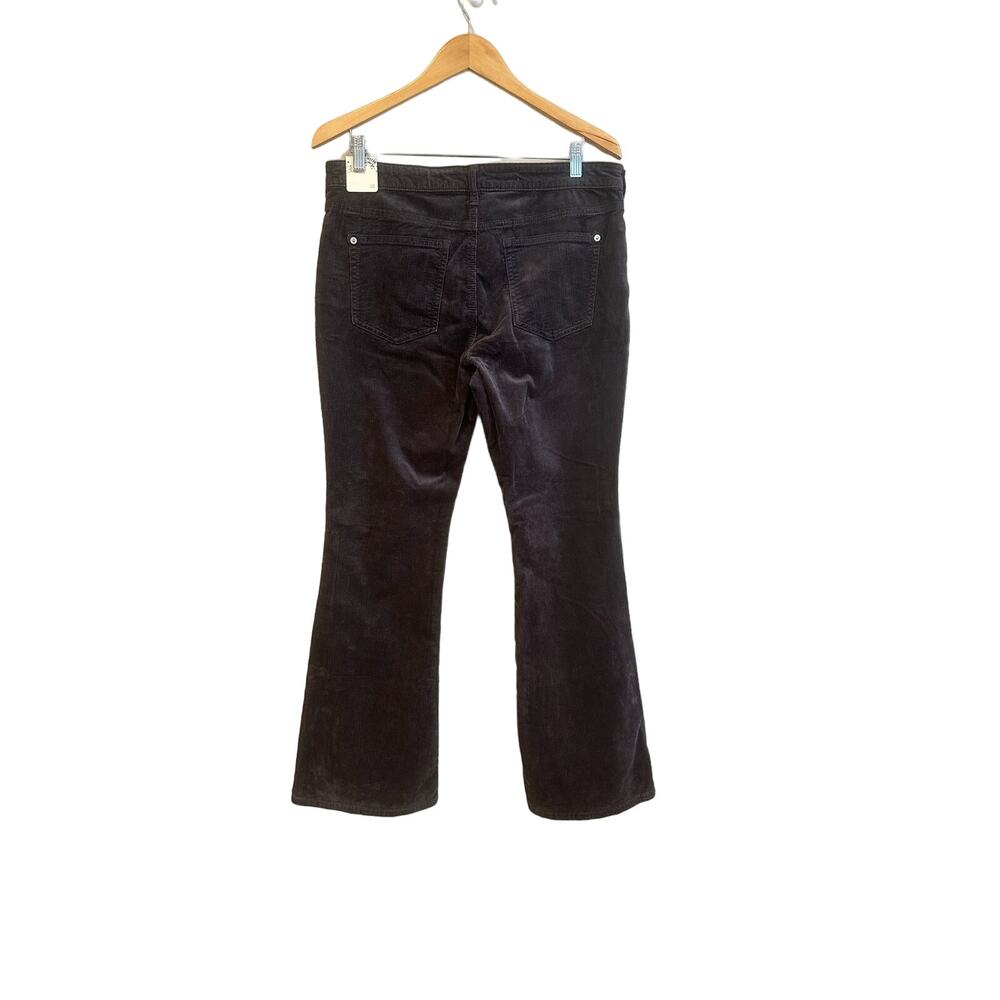 Anthropologie Pilcro Icon Flare Corduroy Pants Jeans Sundrenched Black Size 34 - Picture 7 of 9